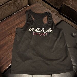 Aeropostale Black Racerback Tank Top